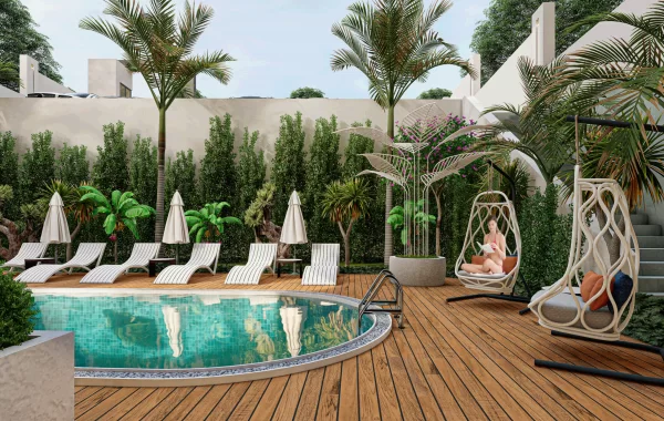 Wohnkomplex in fußläufiger Entfernung zum Strand in Alanya/Avsallar