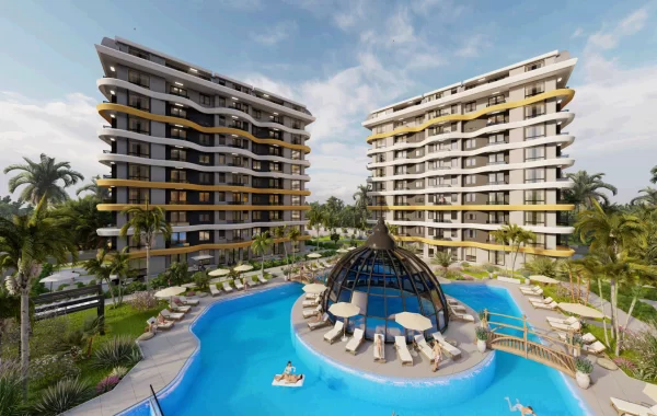 Luxury Apartments in Okurcalar with transfer to private beach