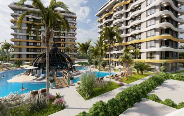Luxury Apartments in Okurcalar with transfer to private beach