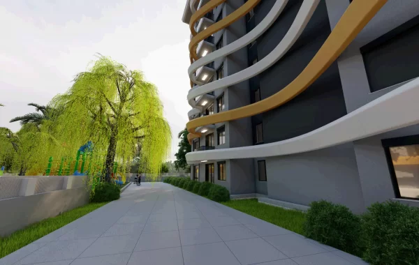Luxury Apartments in Okurcalar with transfer to private beach