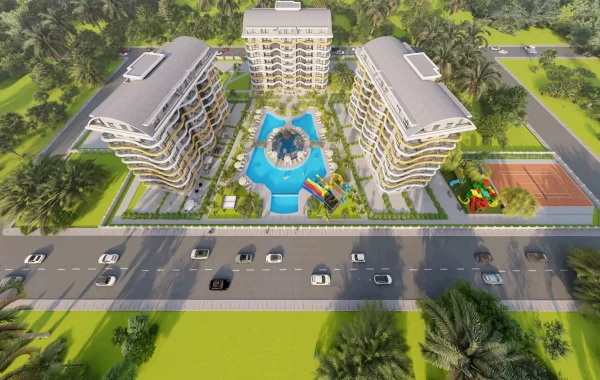 Luxury Apartments in Okurcalar with transfer to private beach