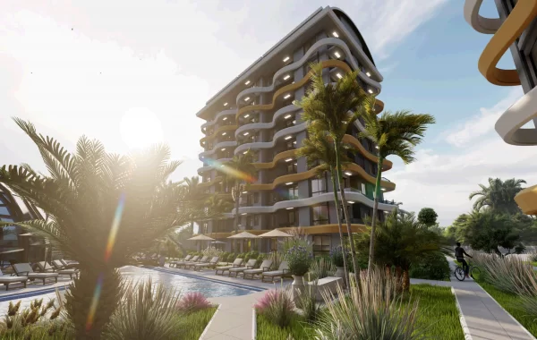 Luxury Apartments in Okurcalar with transfer to private beach
