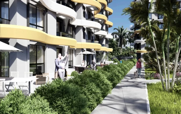 Luxury Apartments in Okurcalar with transfer to private beach