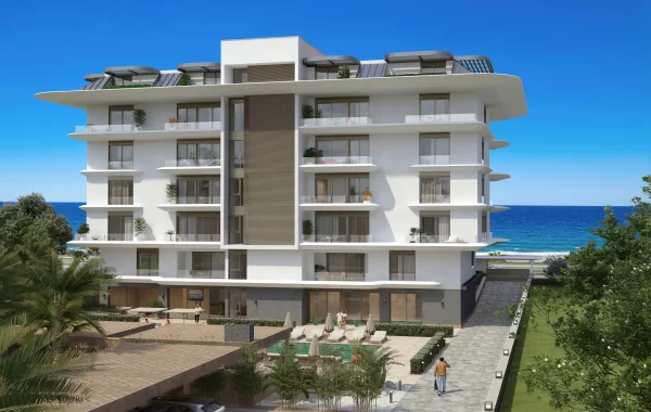 Luxuswohnungen zum Verkauf in Alanya, die sehr beeindruckend sind und eine moderne Architektur haben
