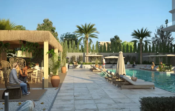Luxuswohnungen zum Verkauf in Alanya, die sehr beeindruckend sind und eine moderne Architektur haben