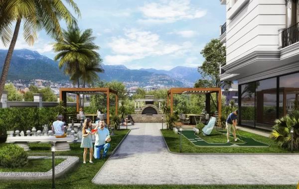 Neue Wohnungen mit modernem Look in der beliebten Gegend von Alanya zu verkaufen