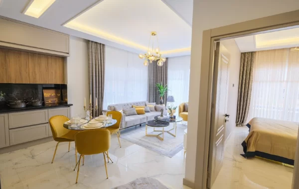 Neue Wohnungen mit modernem Look in der beliebten Gegend von Alanya zu verkaufen