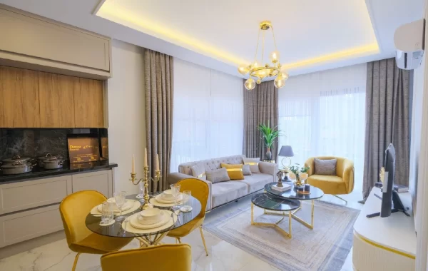Neue Wohnungen mit modernem Look in der beliebten Gegend von Alanya zu verkaufen