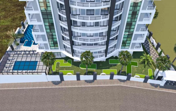 Neues Projekt mit toller Aussicht verspricht ein komfortables Leben im Zentrum von Alanya