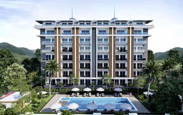 Nytt modernt bostadskomplex för ett lugnt och trivsamt liv i Alanya, Gazipasa