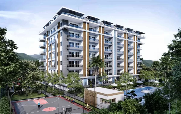 Nytt modernt bostadskomplex för ett lugnt och trivsamt liv i Alanya, Gazipasa