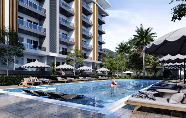 Nytt modernt bostadskomplex för ett lugnt och trivsamt liv i Alanya, Gazipasa