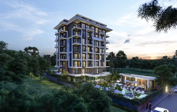 Luxusprojekt mit schönen Apartments, wird bald im gut entwickelten Viertel in Alanya fertiggestellt
