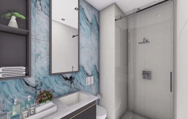 Beautiful Resort style project under construction surrounded by nature