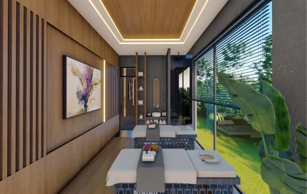 Beautiful Resort style project under construction surrounded by nature