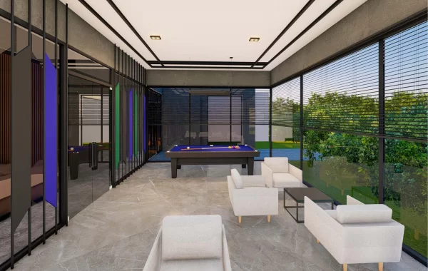 Beautiful Resort style project under construction surrounded by nature