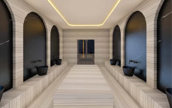 Beautiful Resort style project under construction surrounded by nature