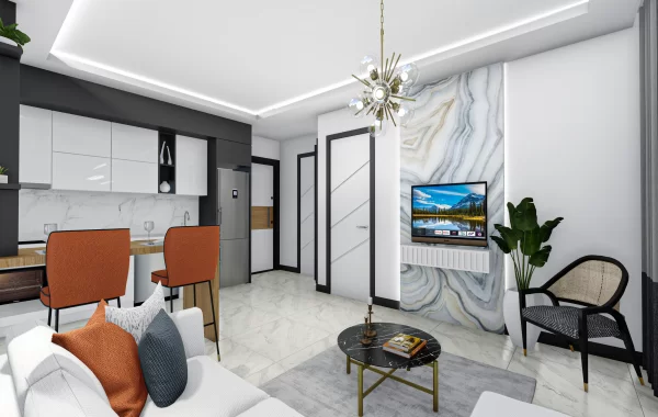 En lyxig fastighet i den populära stadsdelen Oba, Alanya