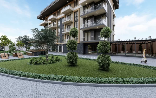 En lyxig fastighet i den populära stadsdelen Oba, Alanya