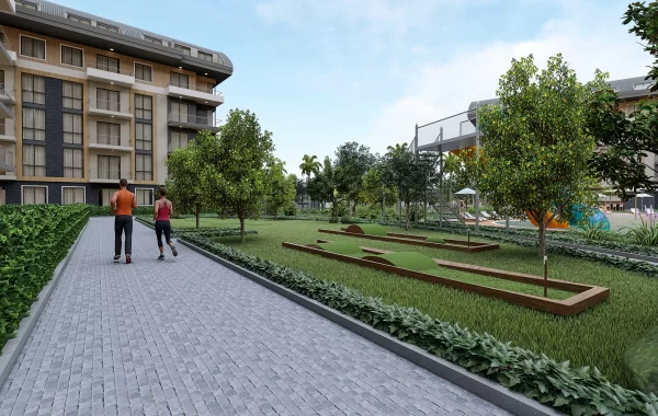 En lyxig fastighet i den populära stadsdelen Oba, Alanya