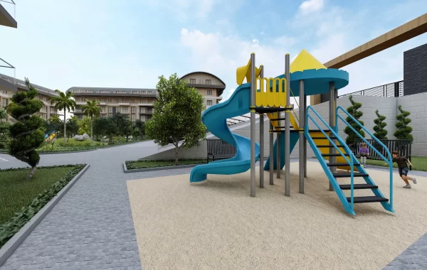 En lyxig fastighet i den populära stadsdelen Oba, Alanya
