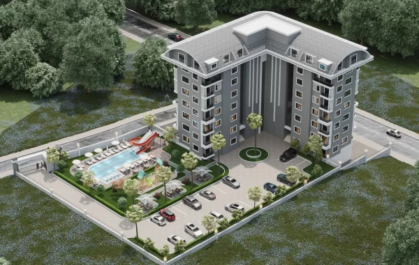 Tyst och fridfullt komplex bort från stadslivet och beläget i soliga Payallar, kustregion i Alanya
