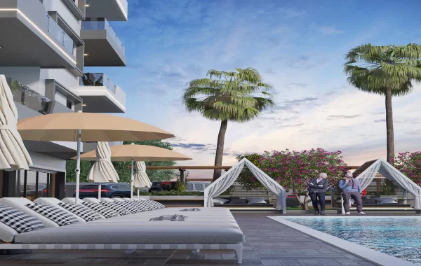 Fantastiska lägenheter till salu i ett av de mest populära områdena i Alanya, med gott om facilitete