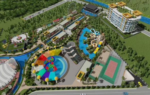 Ett av de största bostads- hotell och aktivitets konceptprojekten i Turkiet, med det vackraste läget