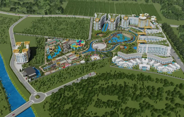 Ett av de största bostads- hotell och aktivitets konceptprojekten i Turkiet, med det vackraste läget