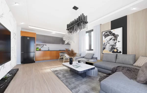 Hervorragende Wohnungen zu Verkaufen toller Architektur in Alanya, Gazipasa