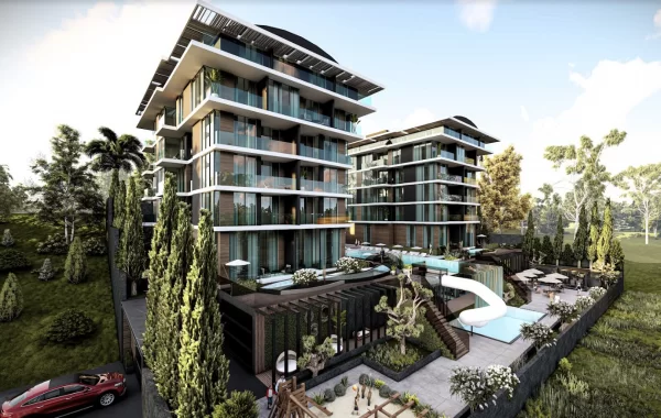 Schöne und moderne Wohnungen in Alanya, im beliebtesten Teil der Stadt gelegen