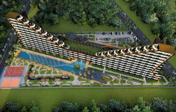 Lyxigt boende med infrastruktur i lyxhotellstil i Altintas, en snabbt växande region