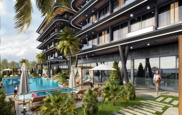Tempting complex for sale in Alanya, largest & most popular holiday cities with superb views