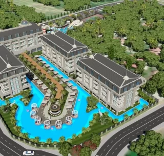 Exklusiver Komplex im Hotelstandard zum Verkauf in Türkler, das sehr beliebt ist unter den Touristen