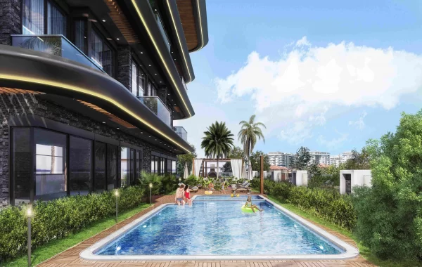 Luxury Flats for sale in Alanya with Wonderful Sea and Castle Views in a splendid neighborhood