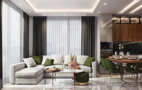 Family-friendly Flats for sale in Demirtas, in the tranquil yet developing district of Alanya