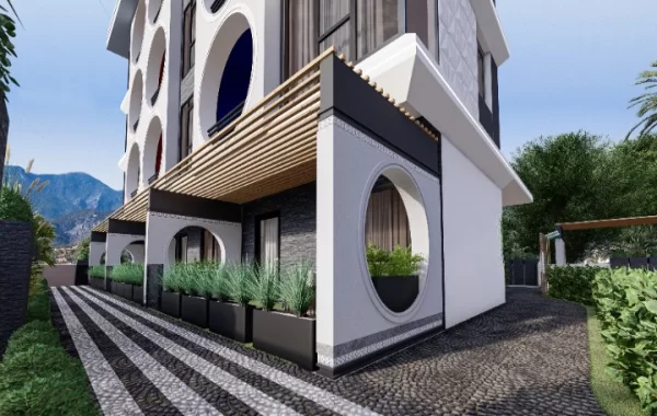 Fantastiskt komplex med lägenheter till salu i Mahmutlar, en av de mest populära regionerna i Alanya