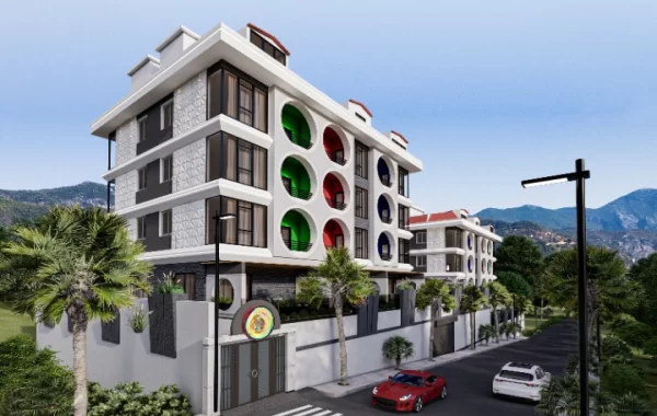Fantastiskt komplex med lägenheter till salu i Mahmutlar, en av de mest populära regionerna i Alanya