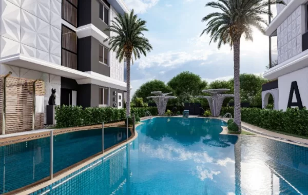Fantastiskt komplex med lägenheter till salu i Mahmutlar, en av de mest populära regionerna i Alanya