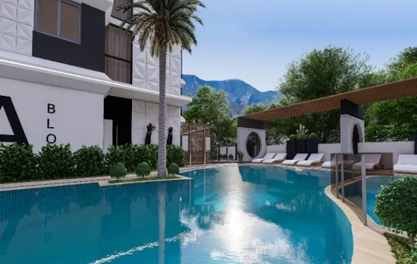 Fantastiskt komplex med lägenheter till salu i Mahmutlar, en av de mest populära regionerna i Alanya