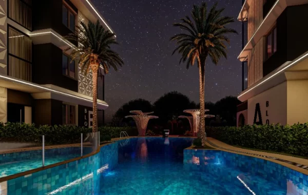 Fantastiskt komplex med lägenheter till salu i Mahmutlar, en av de mest populära regionerna i Alanya