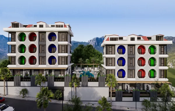 Fantastiskt komplex med lägenheter till salu i Mahmutlar, en av de mest populära regionerna i Alanya