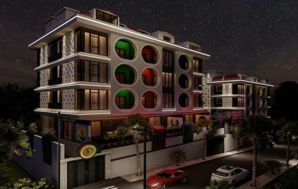 Fantastiskt komplex med lägenheter till salu i Mahmutlar, en av de mest populära regionerna i Alanya