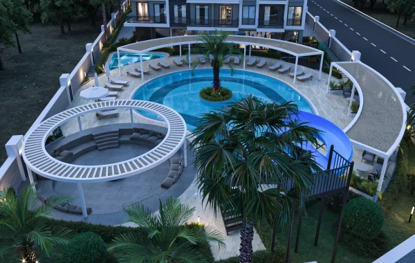 Schöner Komplex zum Verkauf in Oba, im beliebten Ferienort von Alanya