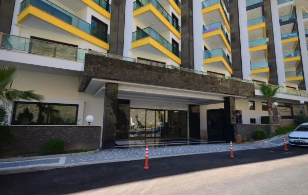 Decorative apartments for sale in Kargicak, a region that is admired and surrounded by scenic views