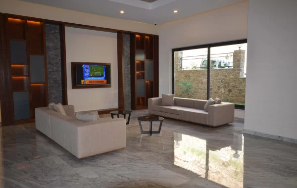 Decorative apartments for sale in Kargicak, a region that is admired and surrounded by scenic views
