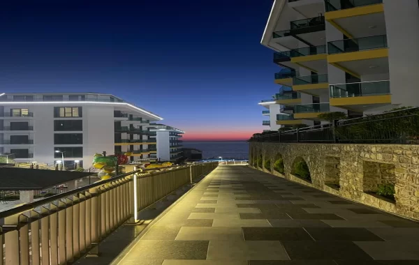 Decorative apartments for sale in Kargicak, a region that is admired and surrounded by scenic views
