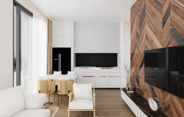 Eleganter Wohnkomplex zum Verkauf in Alanya, mit herrlichem Burg und Meerblick