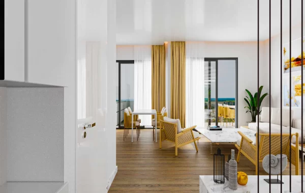 Eleganter Wohnkomplex zum Verkauf in Alanya, mit herrlichem Burg und Meerblick