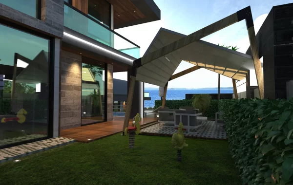 Ravishing villas for sale in Kargicak, alluring region filled with magnificent sea and mountain view